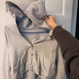 Lululemon grey scuba hoodie
